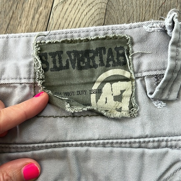 Men's Grey Levi’s SilverTab Cargo Shorts Size 40 - Picture 7 of 8
